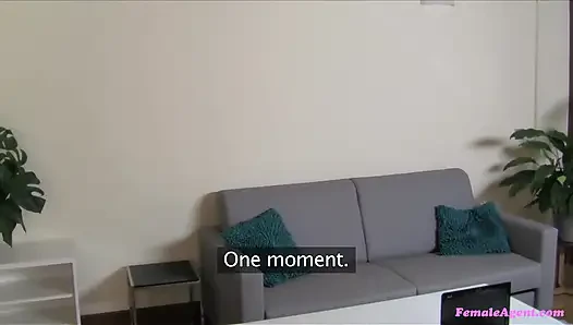 Female Agent - Horny MILF Cynthia Vellons Breaks Applicant David's Shyness with Blowjob, Cowgirl Fuck & a Facial
