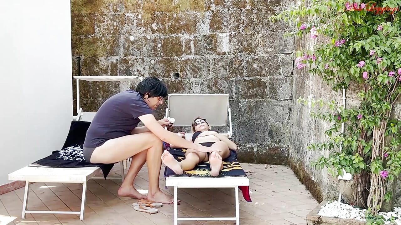 Eager Stepmother Gets Excited to Provoke the Virgin Guy on Vacation