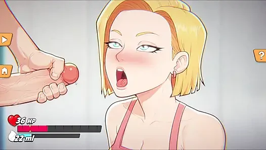 Android 18 Gears Deep - Android 18 Krillin'i Kuru Bırakıyor