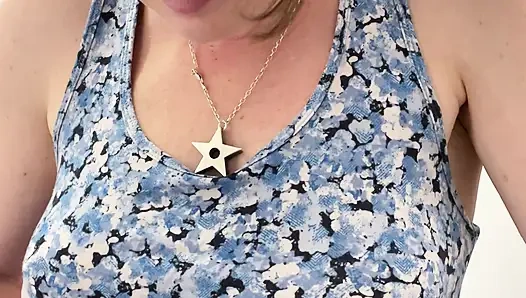 De-robing to try on new clothes whilst birthday shopping - filming fail!