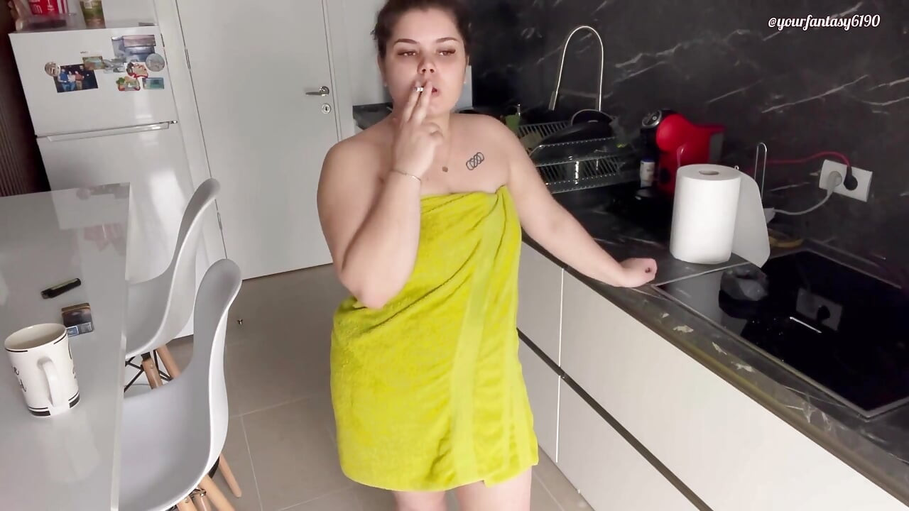 Smoking after shower