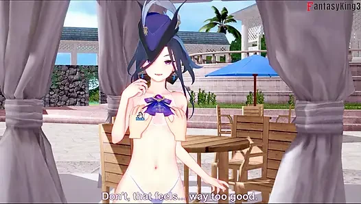 Clorinde bikini blowjob - Genshin Impact