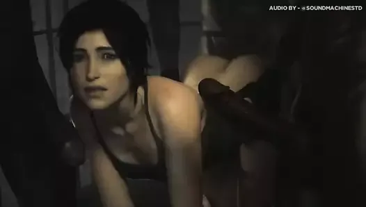 Lara Croft Prison Gangbang