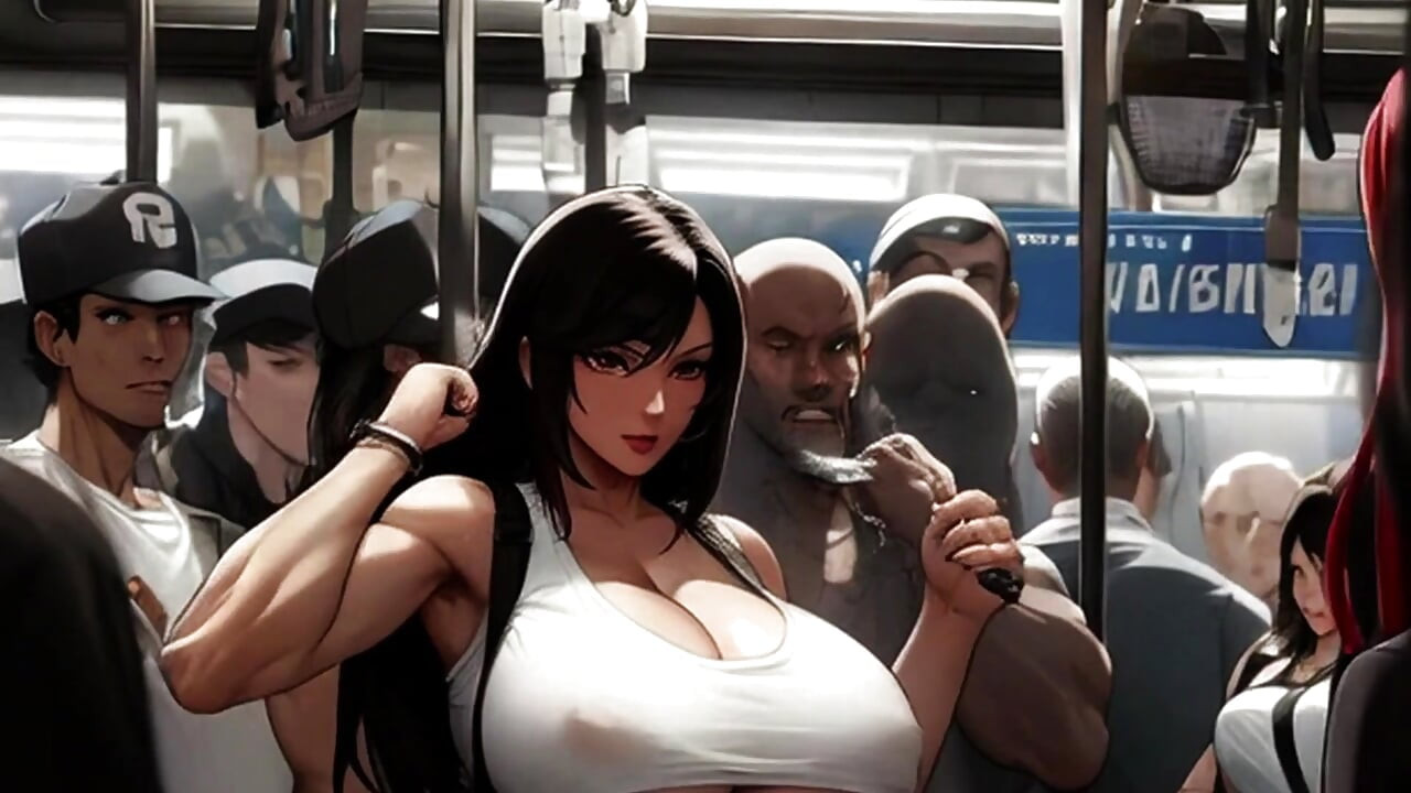 Tifa's Incredible Tits Get Noticed On The Midgar Train