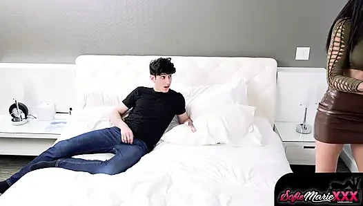 Stud Fucks Lovely Stepmom Sofie Marie One Final Time Before Going To College