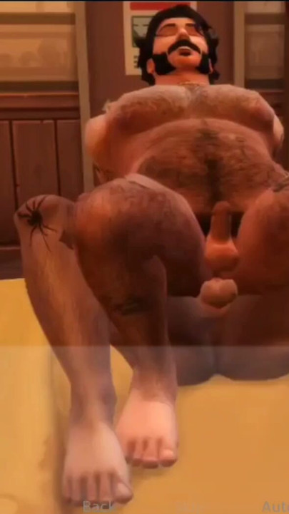 Thrilling moment from "Hairy manly boss suffers his punishment."