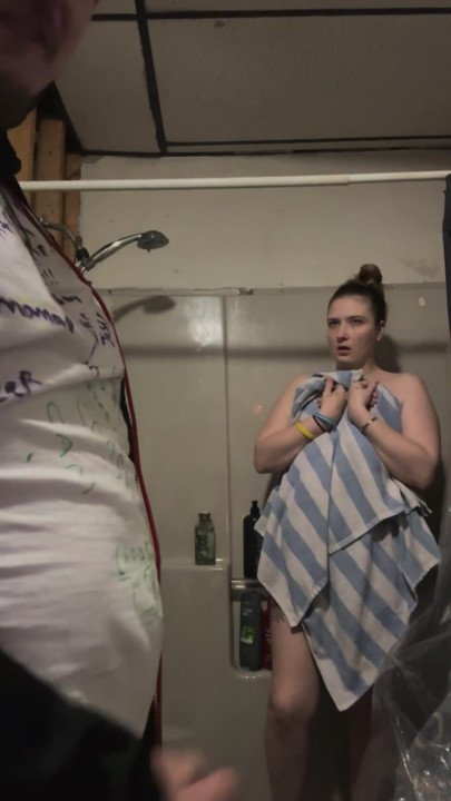 Caught stepsis in shower | Clip 1