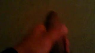 Jacking off my uncut cock to cumpletion