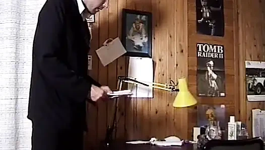 Angelica Bella production in four gray velvet chips