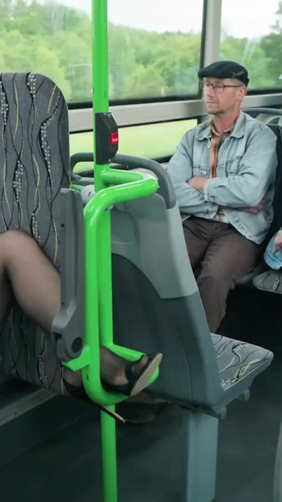 MATURE4K. FUCK ME IN THE BUS! In front of everyone... | Clip 2