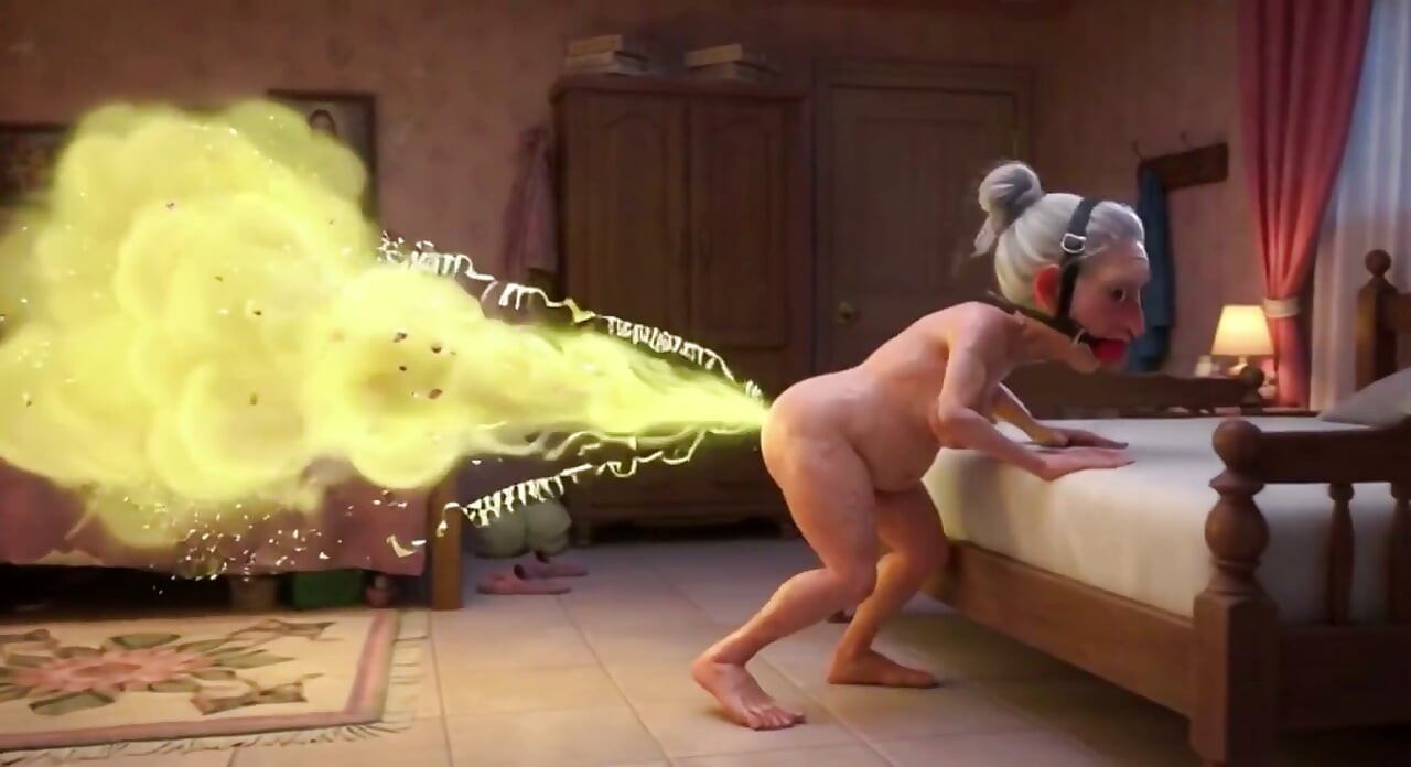 Granny Farting Heavily in Bedroom - Long & Stinky Farts