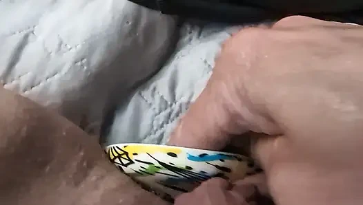 Close up - tante seksi lagi asik seks anal solo sampai dia mengerang keenakan