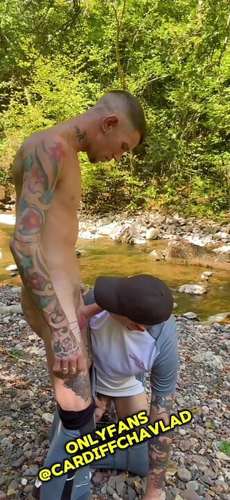 Daddy Stretches My Hole With His Fingers  and Swallow my cum