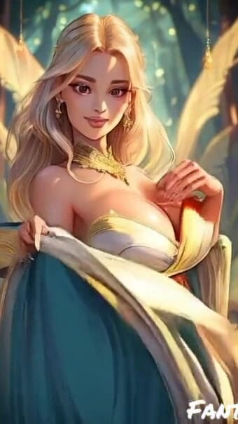 Iconic moment from "Fantazy girls with big boobs in forest (Ai model)"