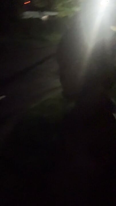 Fooling Around At Night Outside On The Sidewalk Fully Naked Part 3