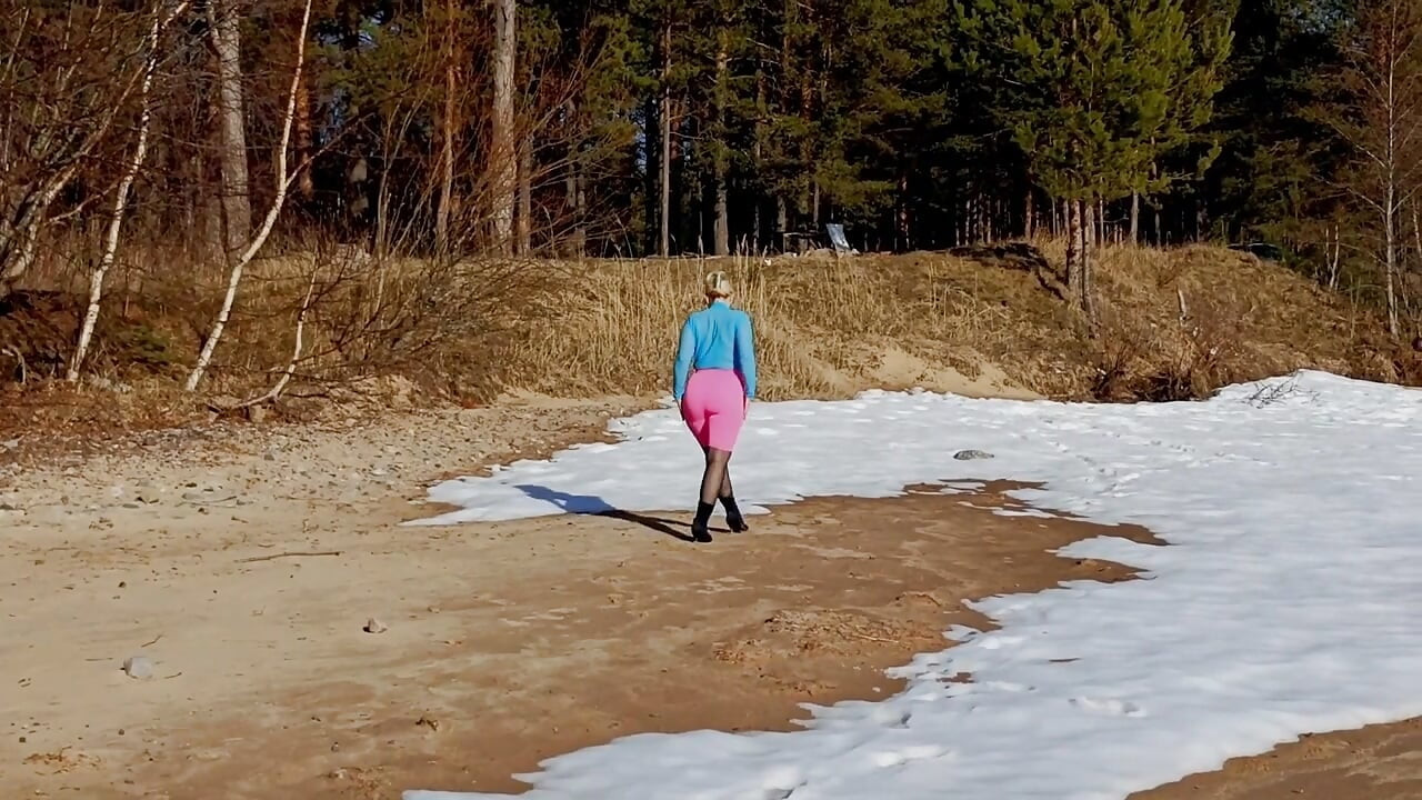 Sexy outfit for spring walk