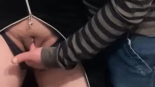 Omg!!! Stranger in Crowded Subway - Pussy Fingering