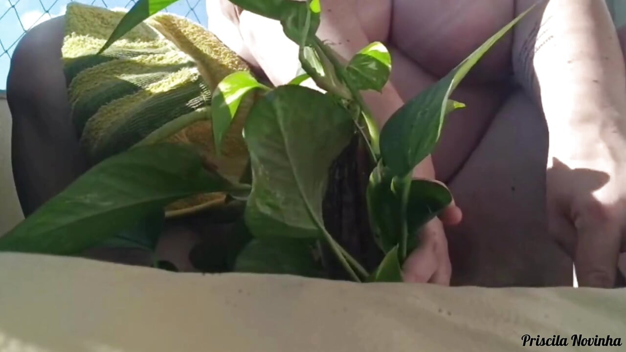 Stepmom Records Video For Stepson's Friend Teaching Gardening - Part 02