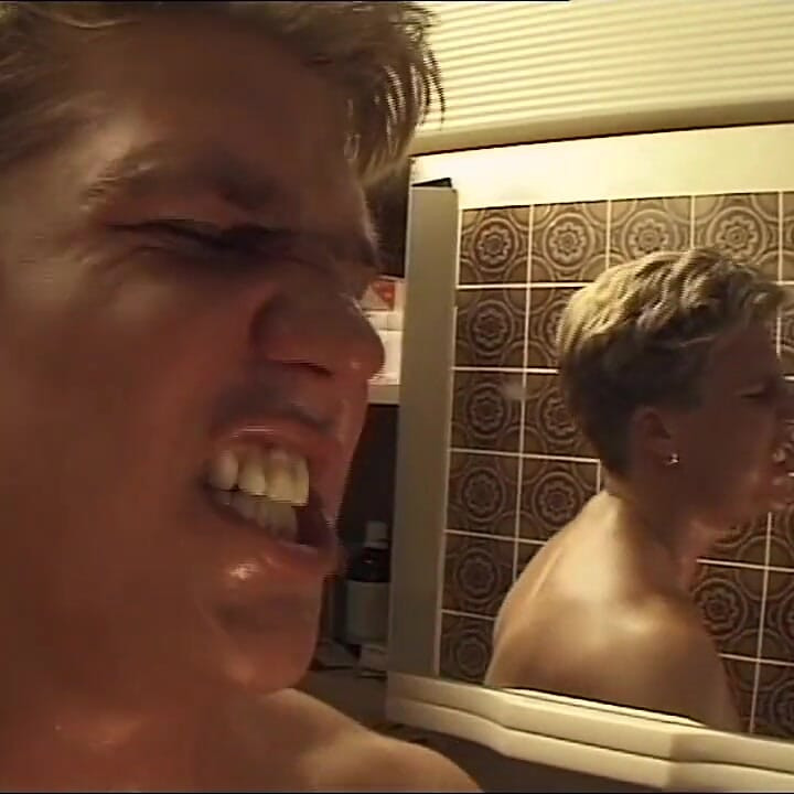 A Skinny MILF Have Hard Sex Inside the Bathroom