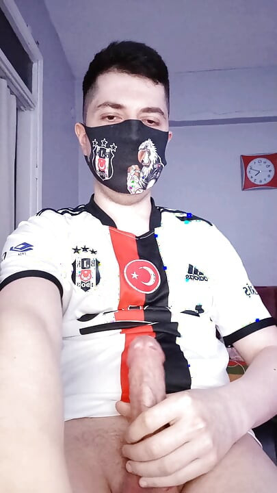 Turkkilainen Jersey Masturbaatio kotona Cumshot