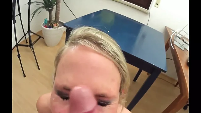 Blonde German MILF Cumshot Compilation