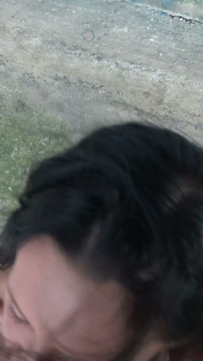 Busty petite teen loves have sex in public POV outdoor | Clip 1