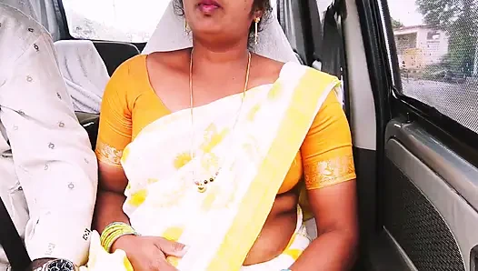 Indischer auto-sex. Hausmädchen versucht mit dem Hausbesitzer zu ficken. Telugu dirtytalk.