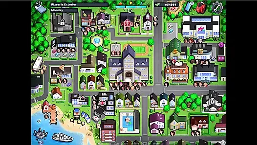 Summertime saga - Johannes fucked Aqua in the water ... Johannes played spin the bottel again with the ladies