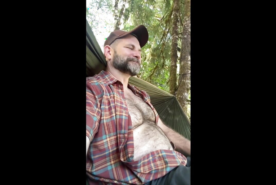 Guys Camping - Hammock time