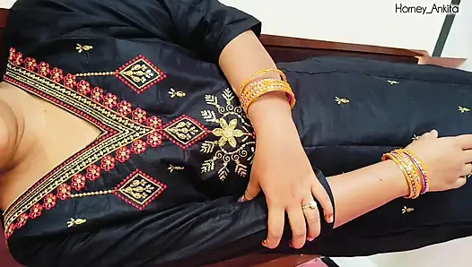 Desi stepsister caught talking with BF and get punished by stepbrother BBC hard Xxx, Hindi clear audio HD Desi girl fuck Story