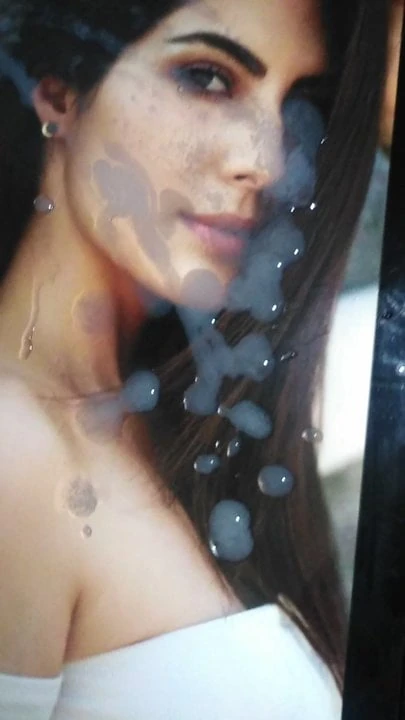 Elnaaz norouzi tastes my big cock & covered in huge cumshots
