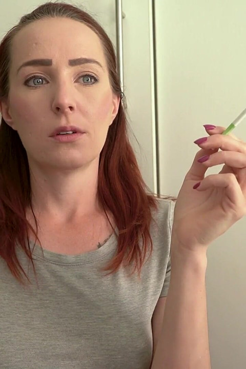 Cute Brunette Smoking in a Tight Top