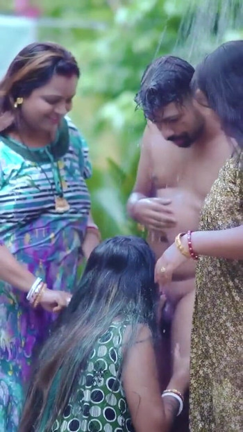 Thrilling moment from "Three Horny Bhabhi Fucked By an Indian Dudhwala when their husband not at home ( Full Hindi Movie )"