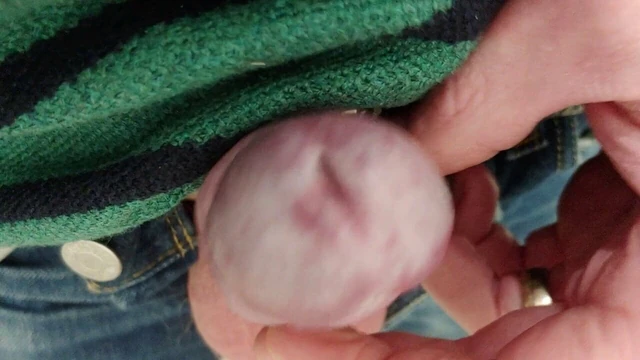 Swollen cock stuck in tube