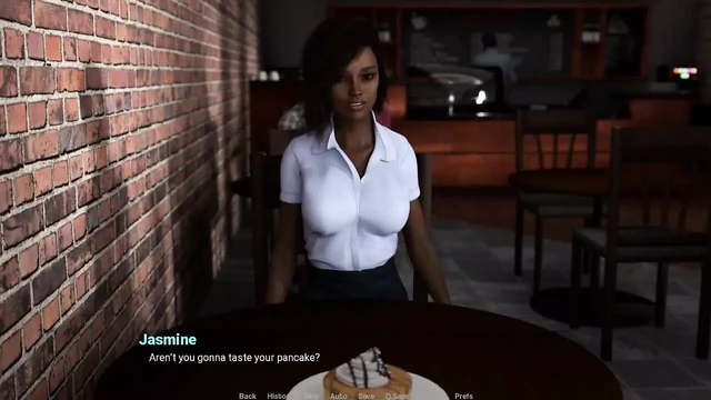 Away From Home Part 27 Ebony Beauty in the Cafe by Loveskysan69