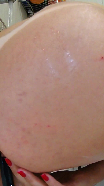 My wife cleans her butt before anal sex. Enema. Ep 24931 | Clip 1