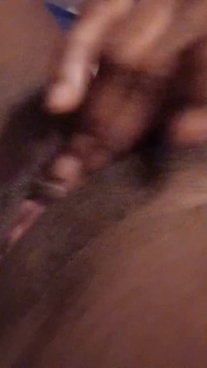 Rubbing Fingering My Hairy Black Pussy Amazing Intense Orgasm