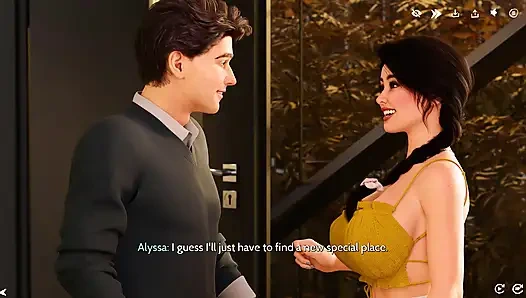 A Late Night Cleanup With Alyssia Leads to a Private Poolside Hookup (3D Gameplay)