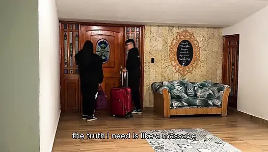Colombian Guy I Met at the Airport Offered Me a Massage at My Hotel, We Ended up Having Sex and a Big Orgasm