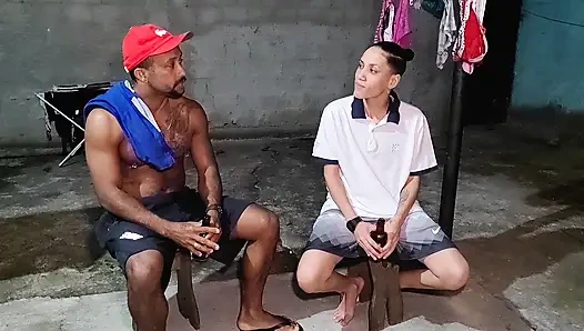 I took my friend to my wives at my house