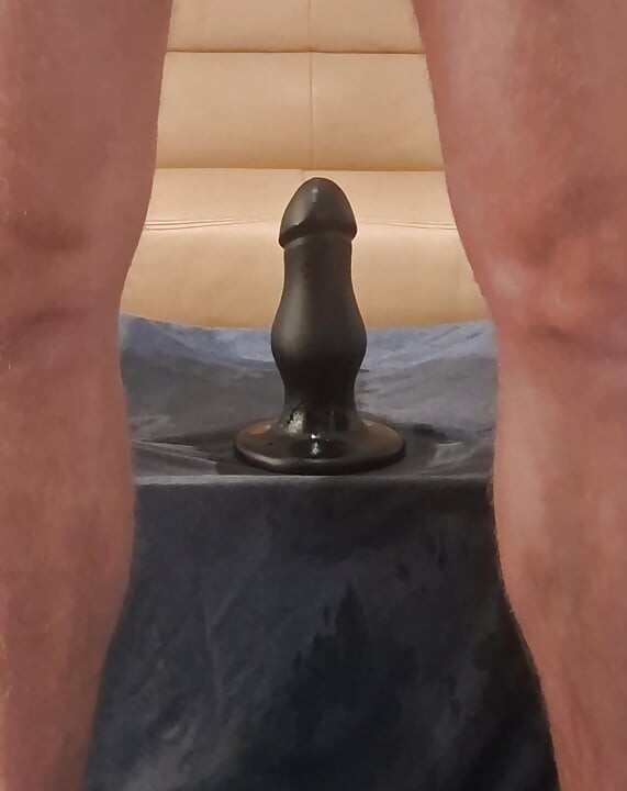 Solo male extreme anal dildo - huge toy