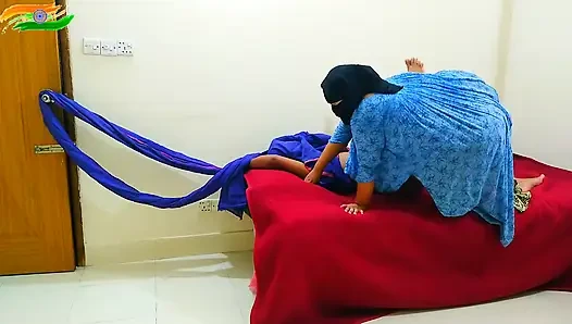 Huge Ass & Huge Boobs MILF Hot Stepaunty Fucks a Guy Tied His Hands & Feet