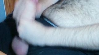 Bear jerking, cumming and grunting