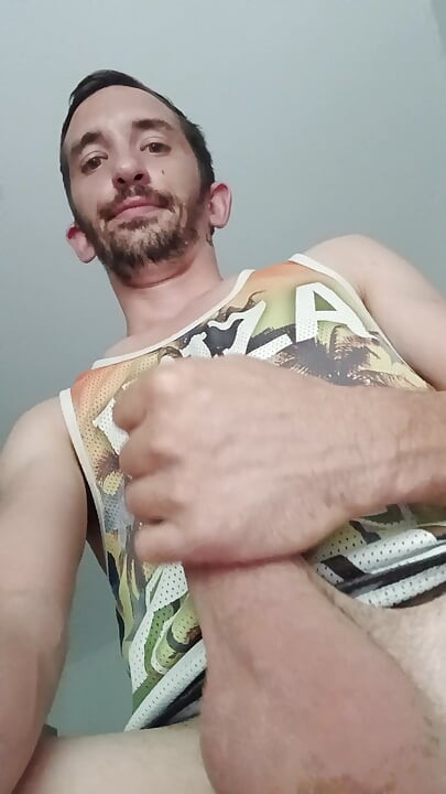 Young guy cumshots with his big