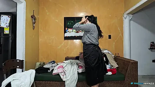I had sex with my boss at his house while he was cleaning the place and his wife was working!