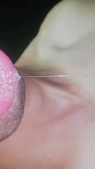 tongue, saliva, tongue, sloopy, sucking, fetish spitting, long tongue and drooling close-up, masturbation and scarred abdomen | Clip 2