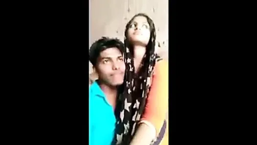 Desi college student GF vs BF, hot kissing