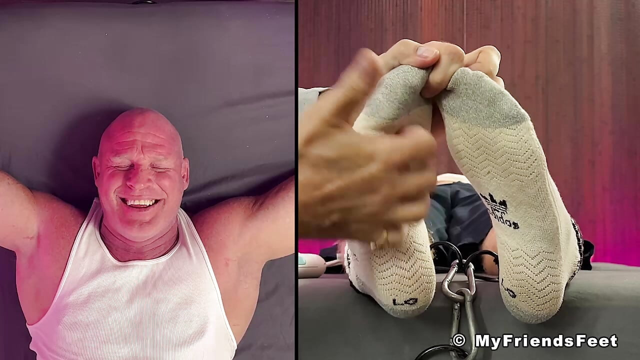MyFriendsFeet: Hunk Dev Giggles Hard While Being Tickled From His Pits To His Feet