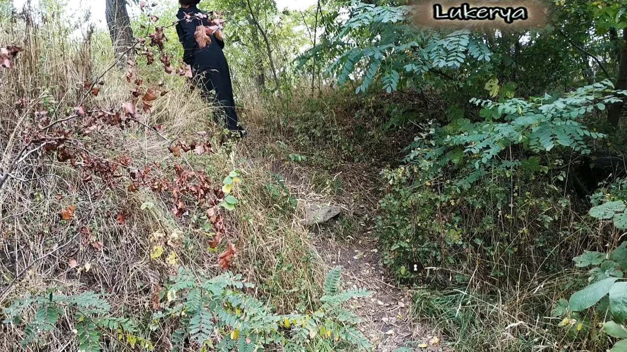 Lukerya in the forest