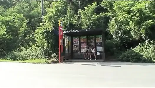 Big boobs blonde girl in action...outdoor sex